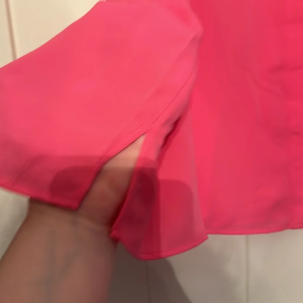 ELOQUII Hot Pink Sleeveless Blouse women’s size 20 NEW with tags - Picture 4 of 7